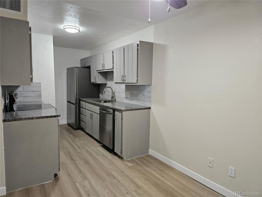 Interior, Kitchen, Wood Texture Flooring