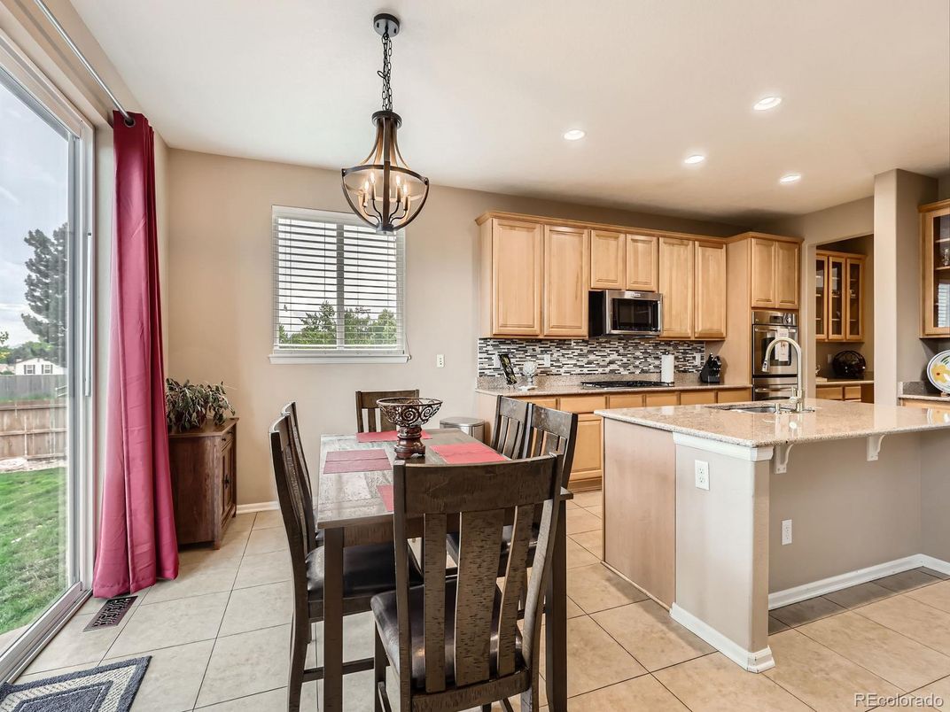 Dining room, Interior, Kitchen, Pendant Lights, Recessed Lighting
