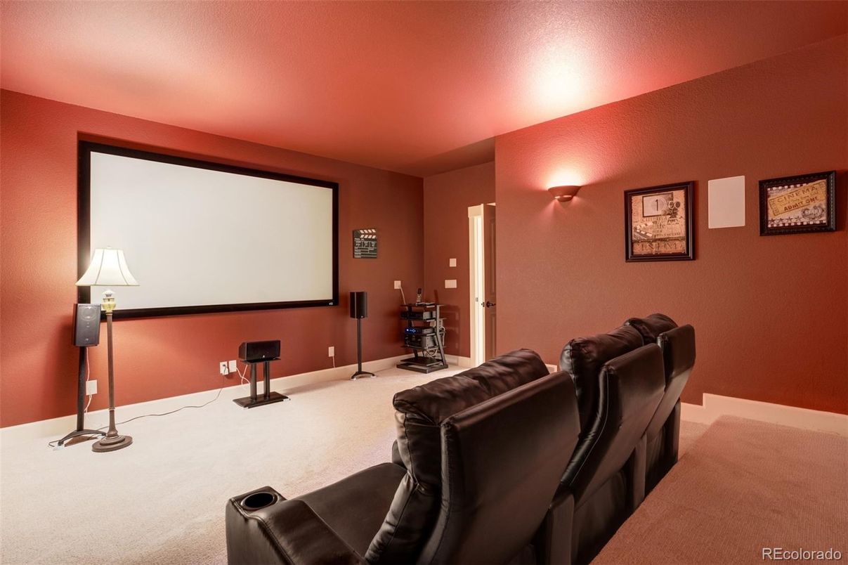 Interior, Projection Screen, Theatre Room