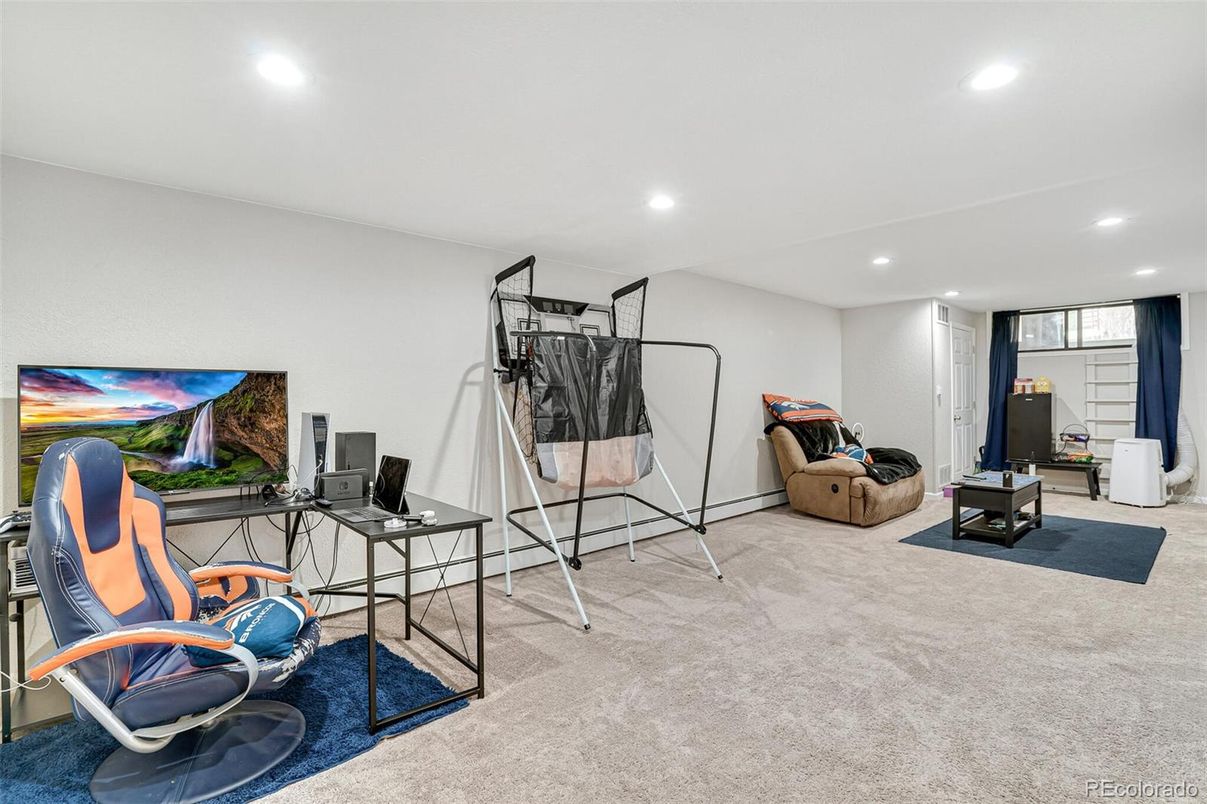 Home Office, Interior, Recessed Lighting