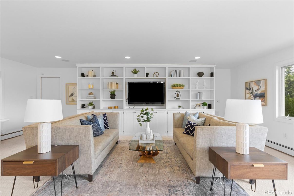 Interior, Living room, Recessed Lighting