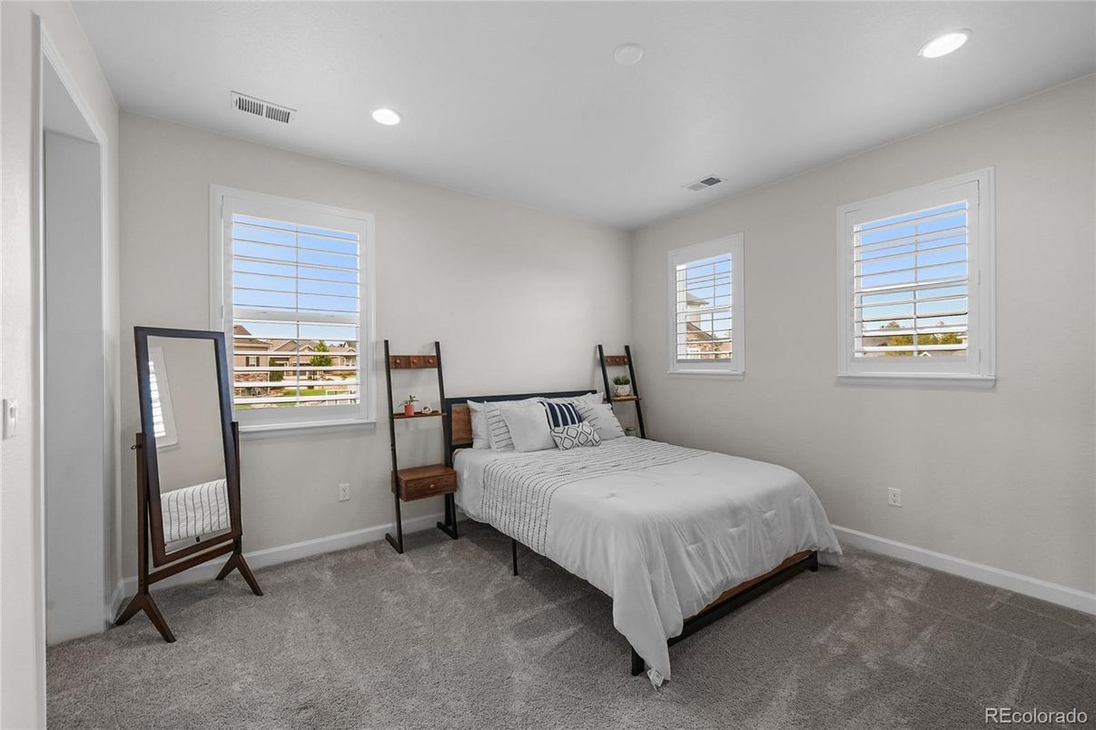 Bedroom, Interior, Recessed Lighting
