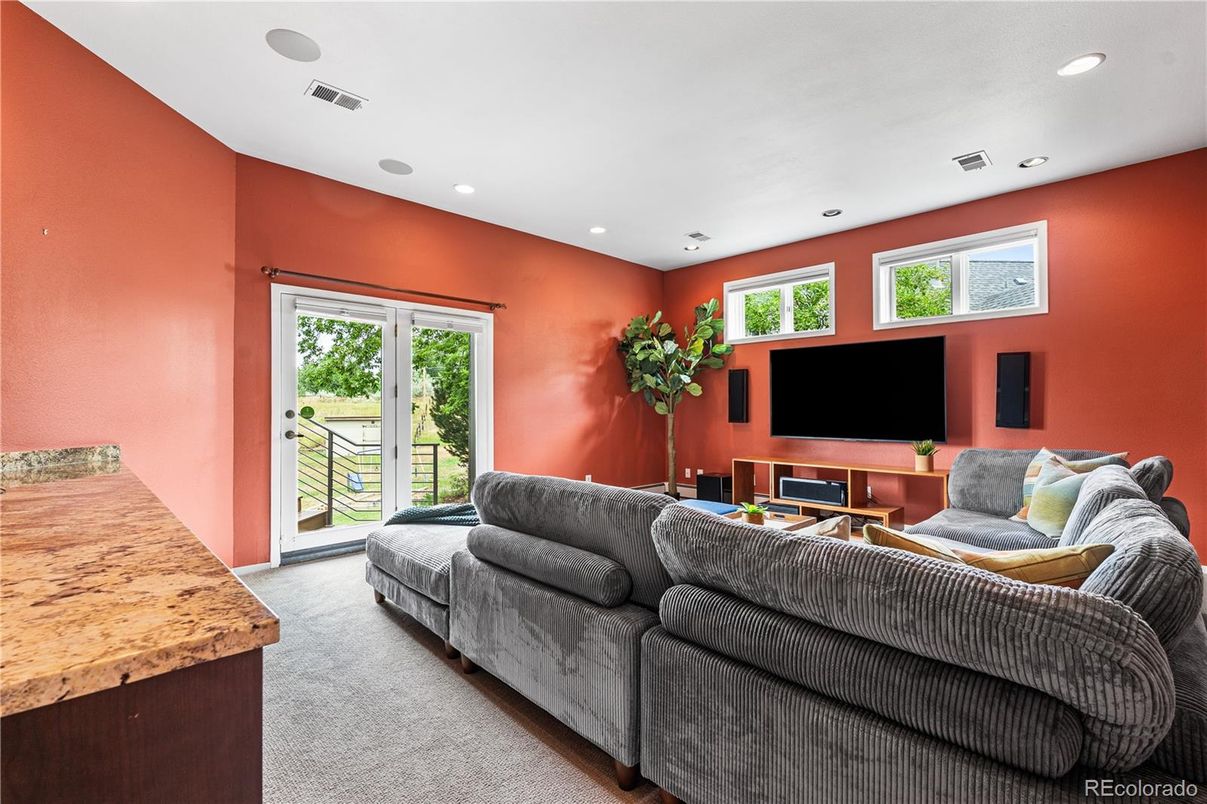 Interior, Living room, Recessed Lighting