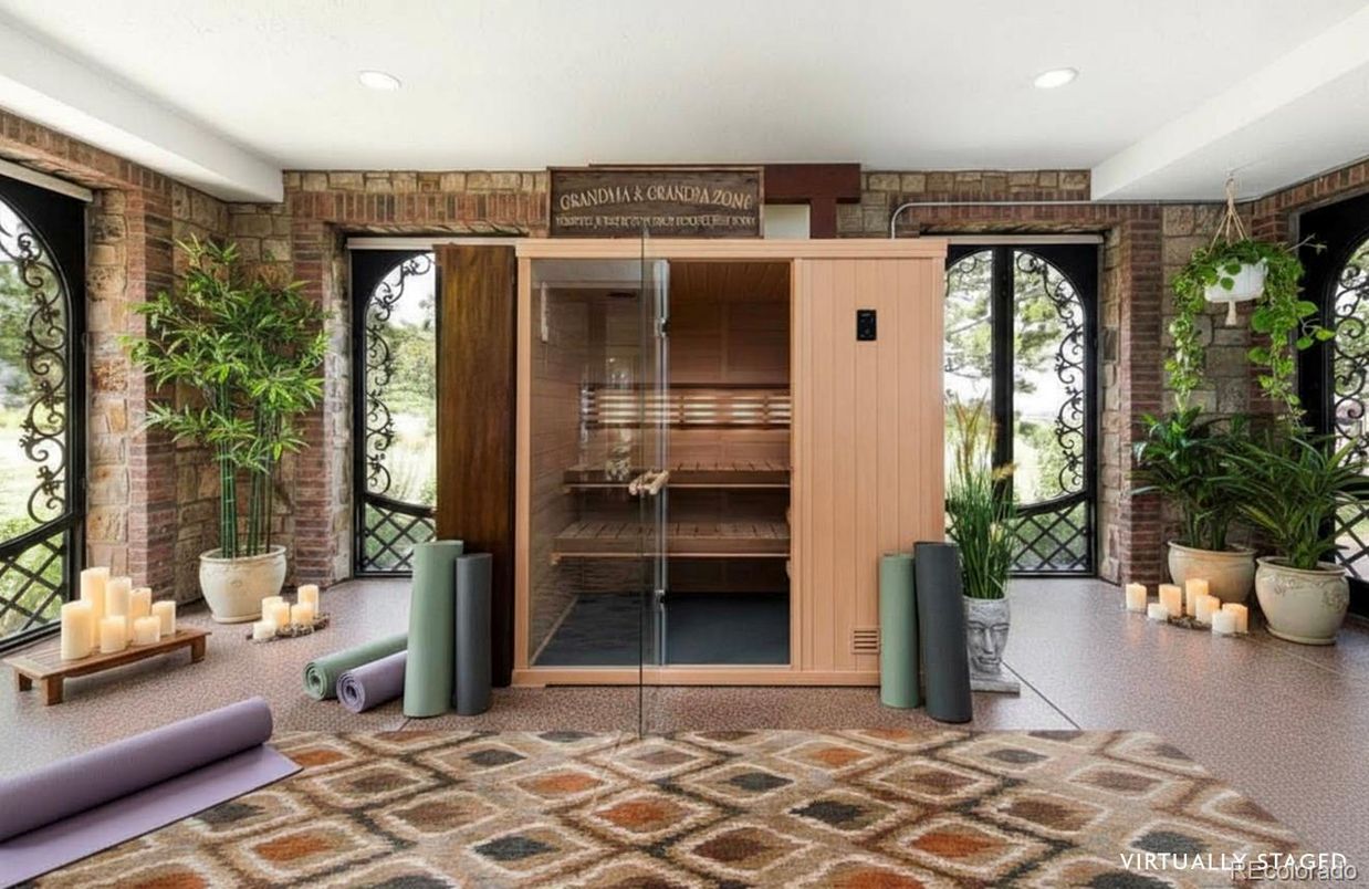 Interior, Recessed Lighting, Stone Walls