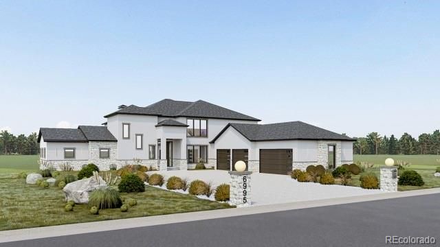 Attached, Exterior, Facade, French Provincial