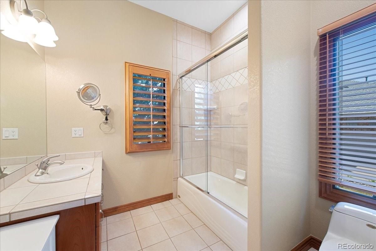 Bathroom, Glass Shower, Interior, Tile Countertops