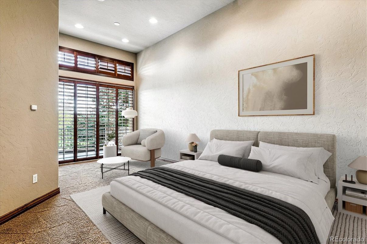 Bedroom, Interior, Recessed Lighting