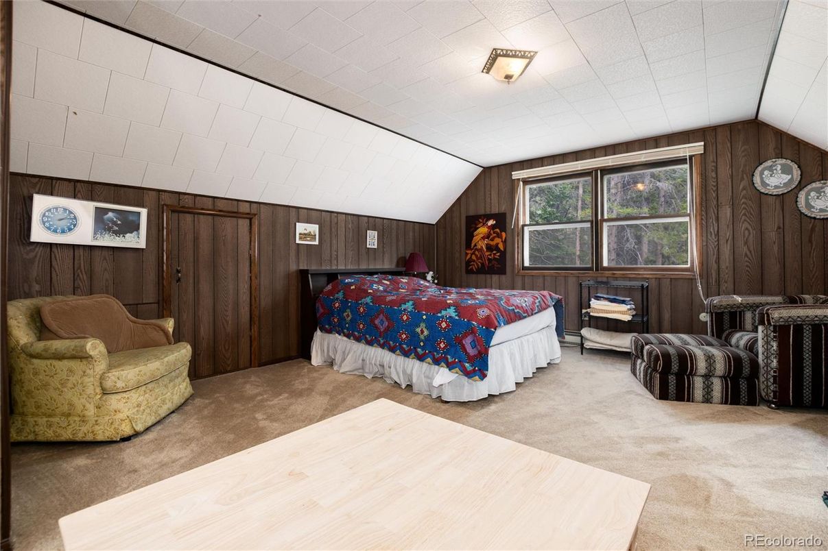 Bedroom, Interior, Wooden Walls