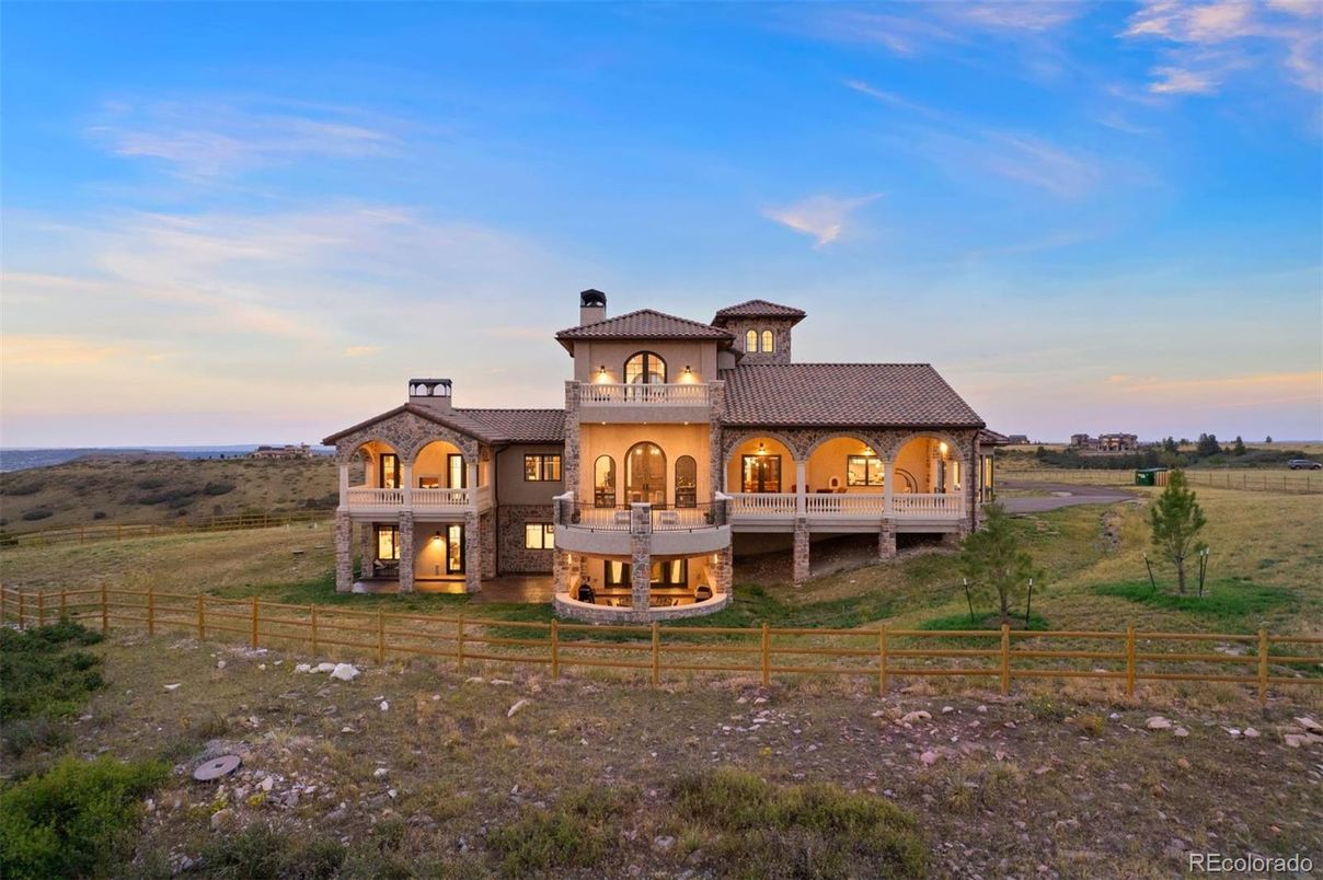 Backyard, Exterior, Facade, Mediterranean