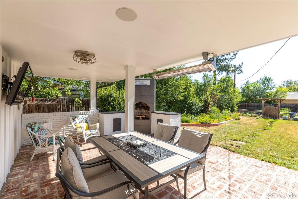 Backyard, Exterior, Fireplace