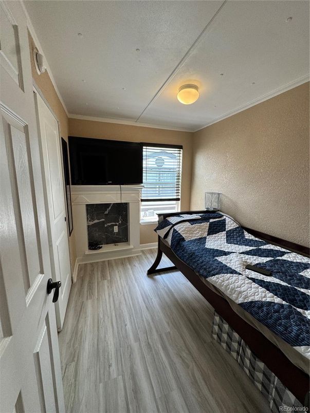 Bedroom, Fireplace, Interior