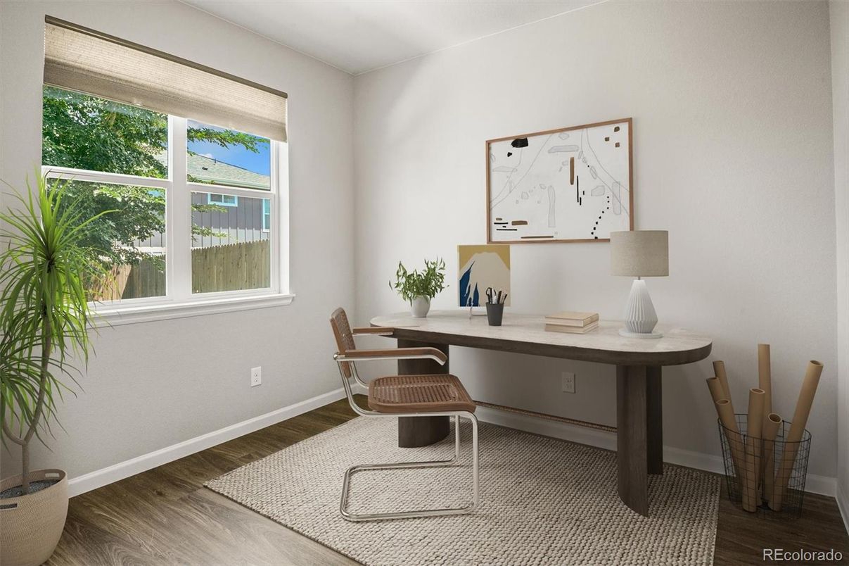 Home Office, Interior, Wood Texture Flooring
