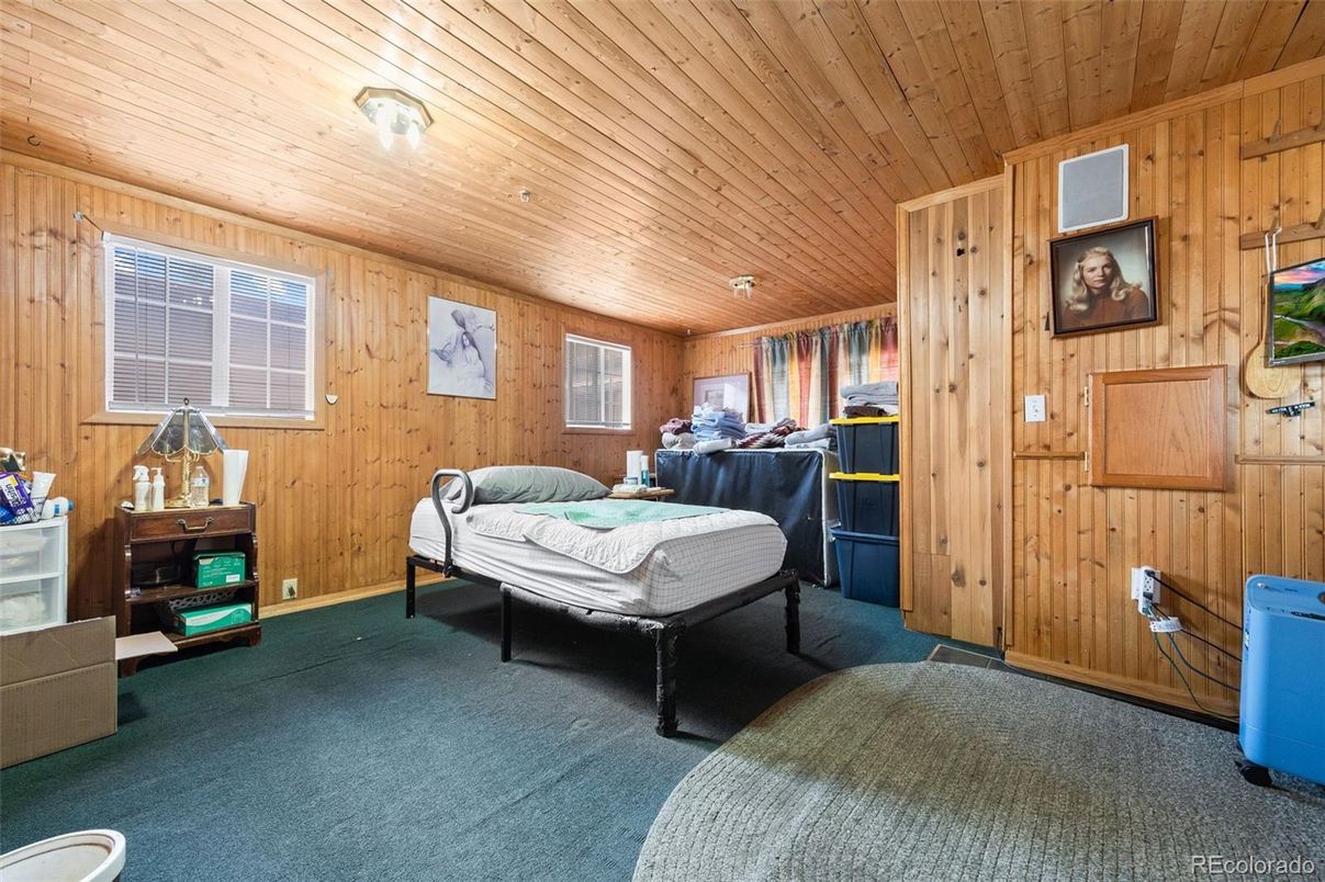 Bedroom, Interior, Wooden Ceilings, Wooden Walls