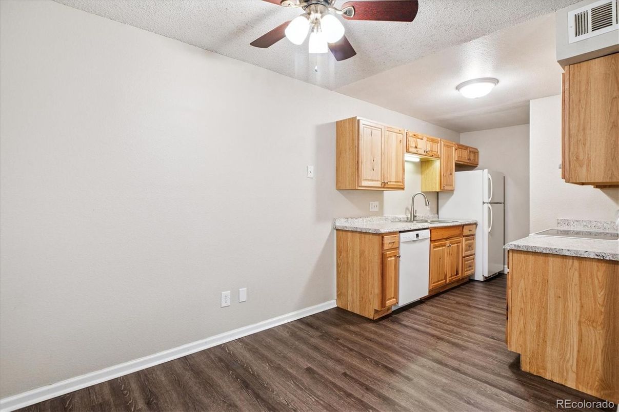 Interior, Kitchen, Wood Texture Flooring