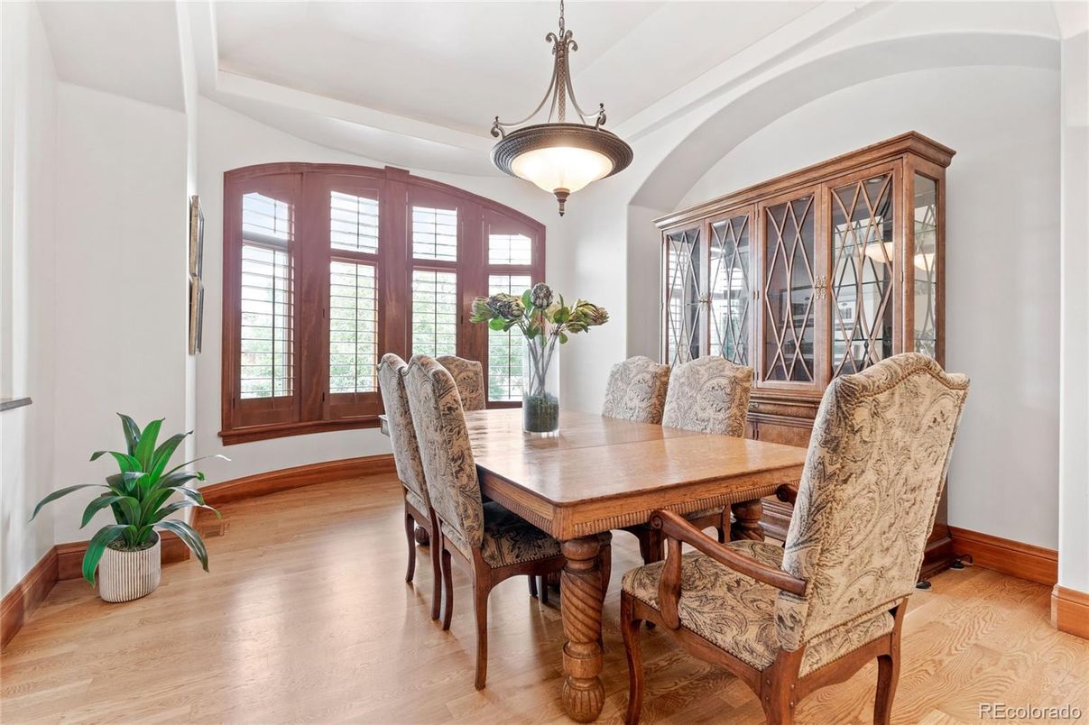 Dining room, Interior, Wood Texture Flooring