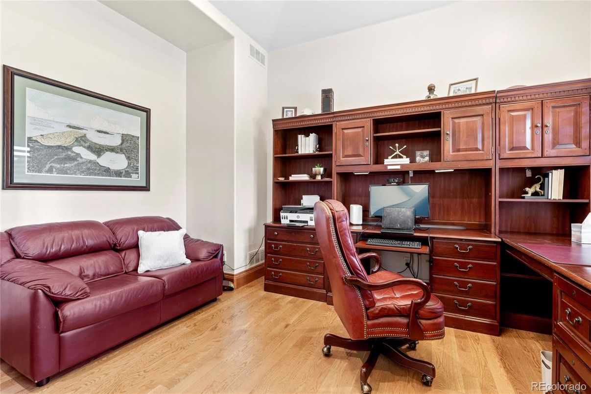 Home Office, Interior, Wood Texture Flooring