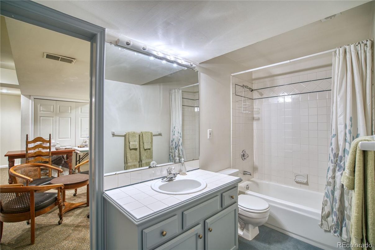 Bathroom, Glass Shower, Interior, Tile Countertops