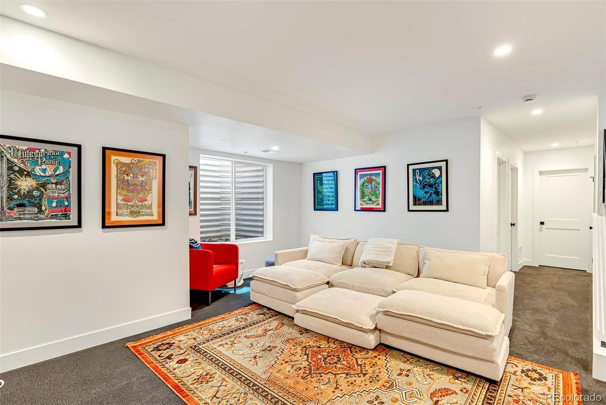 Interior, Living room, Recessed Lighting