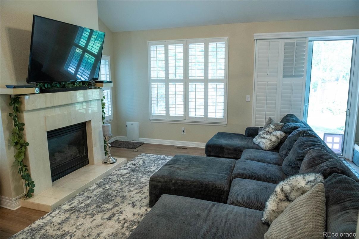 Fireplace, Interior, Living room, Wood Texture Flooring