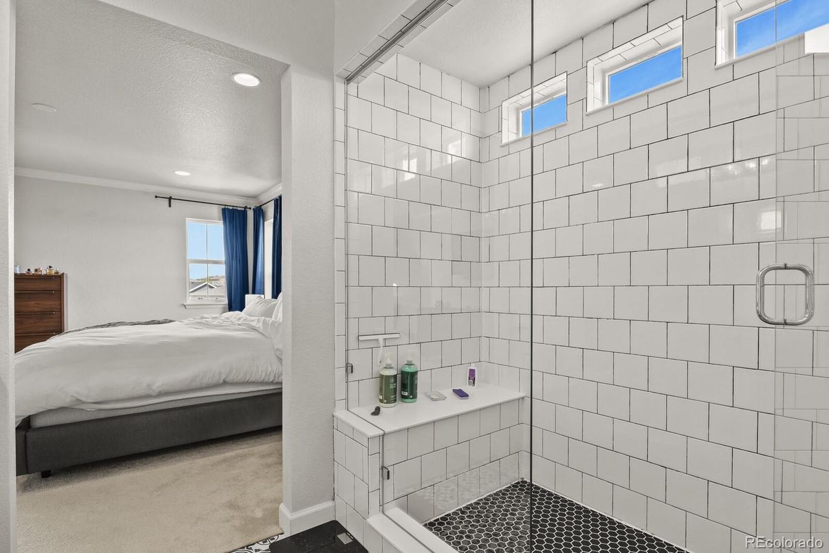 Bathroom, Bedroom, Glass Shower, Interior, Recessed Lighting