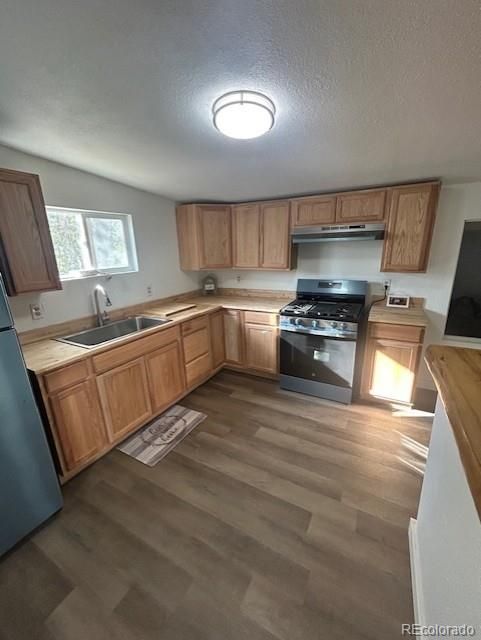 Interior, Kitchen, Wood Texture Flooring