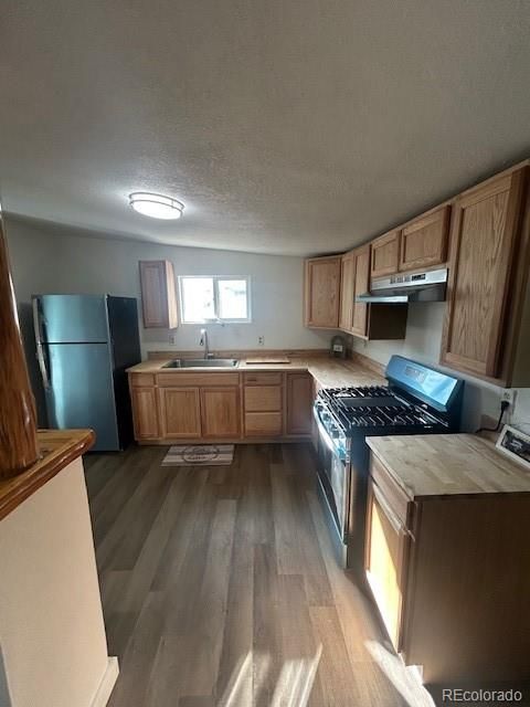 Interior, Kitchen, Wood Texture Flooring