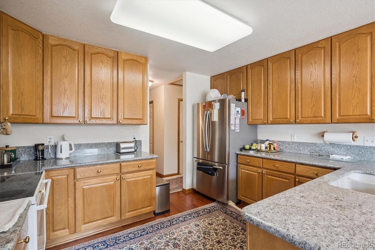 Interior, Kitchen, Wood Texture Flooring