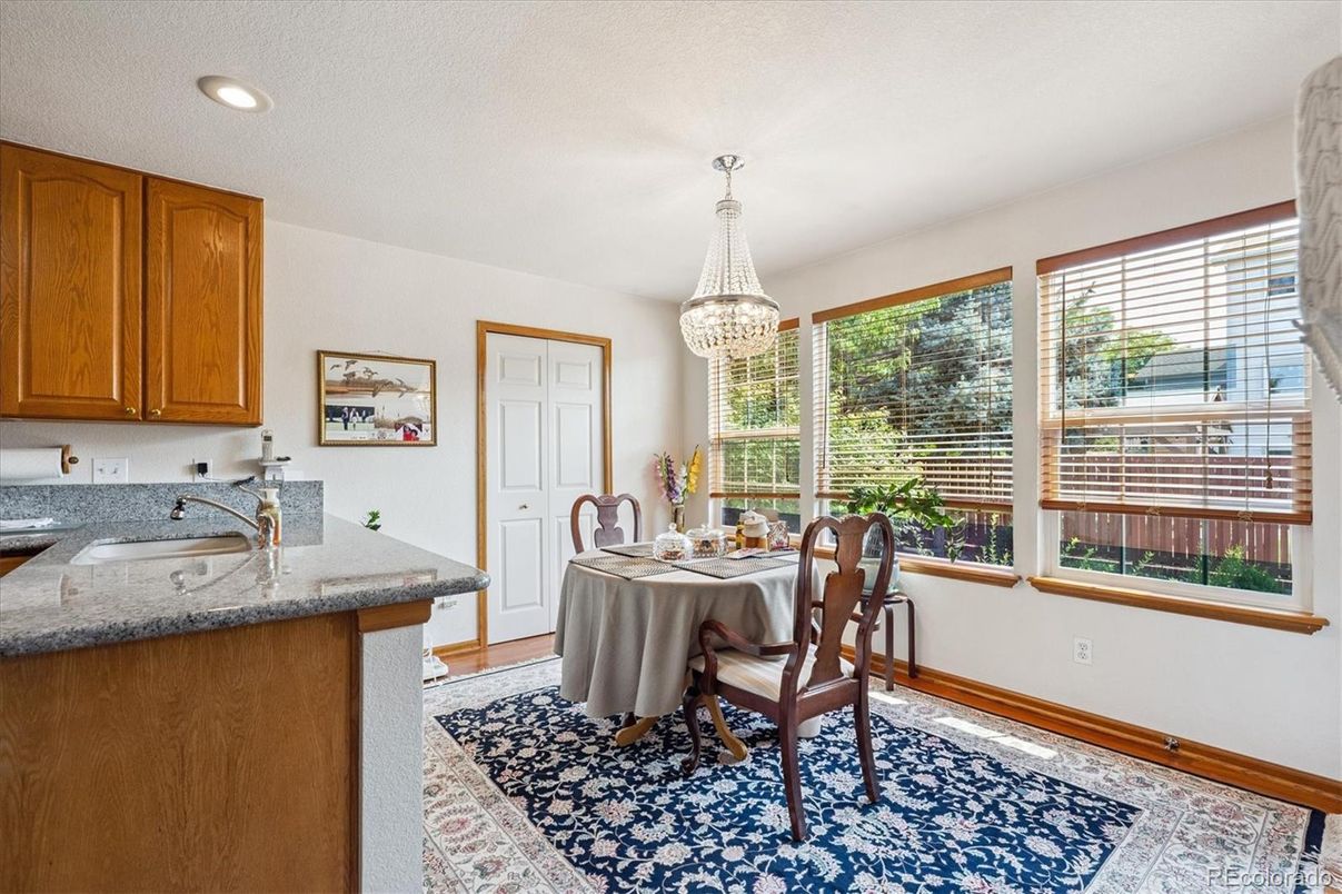 Chandelier, Dining room, Interior, Recessed Lighting