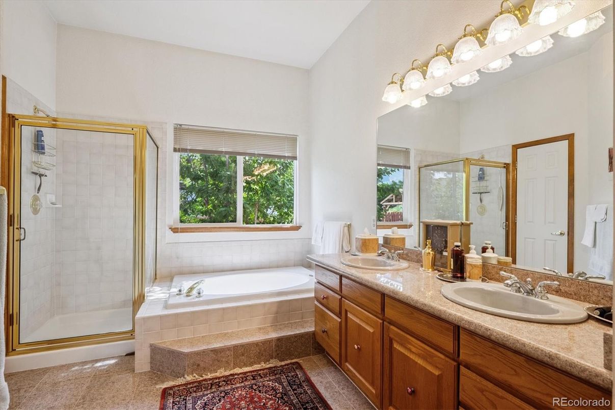 Bathroom, Dual Sink Vanities, Glass Shower, Interior