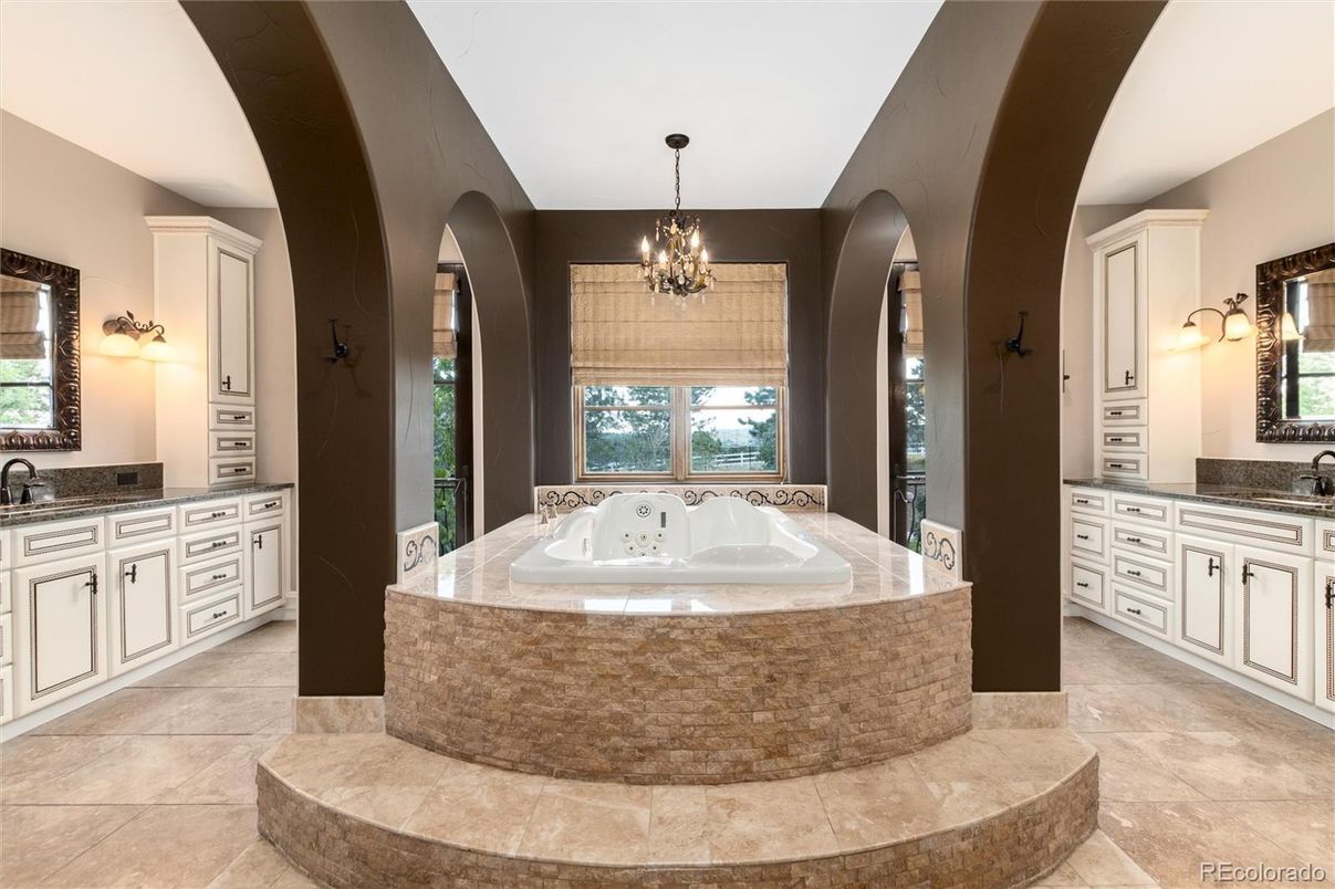 Bathroom, Chandelier, Dual Sink Vanities, Interior