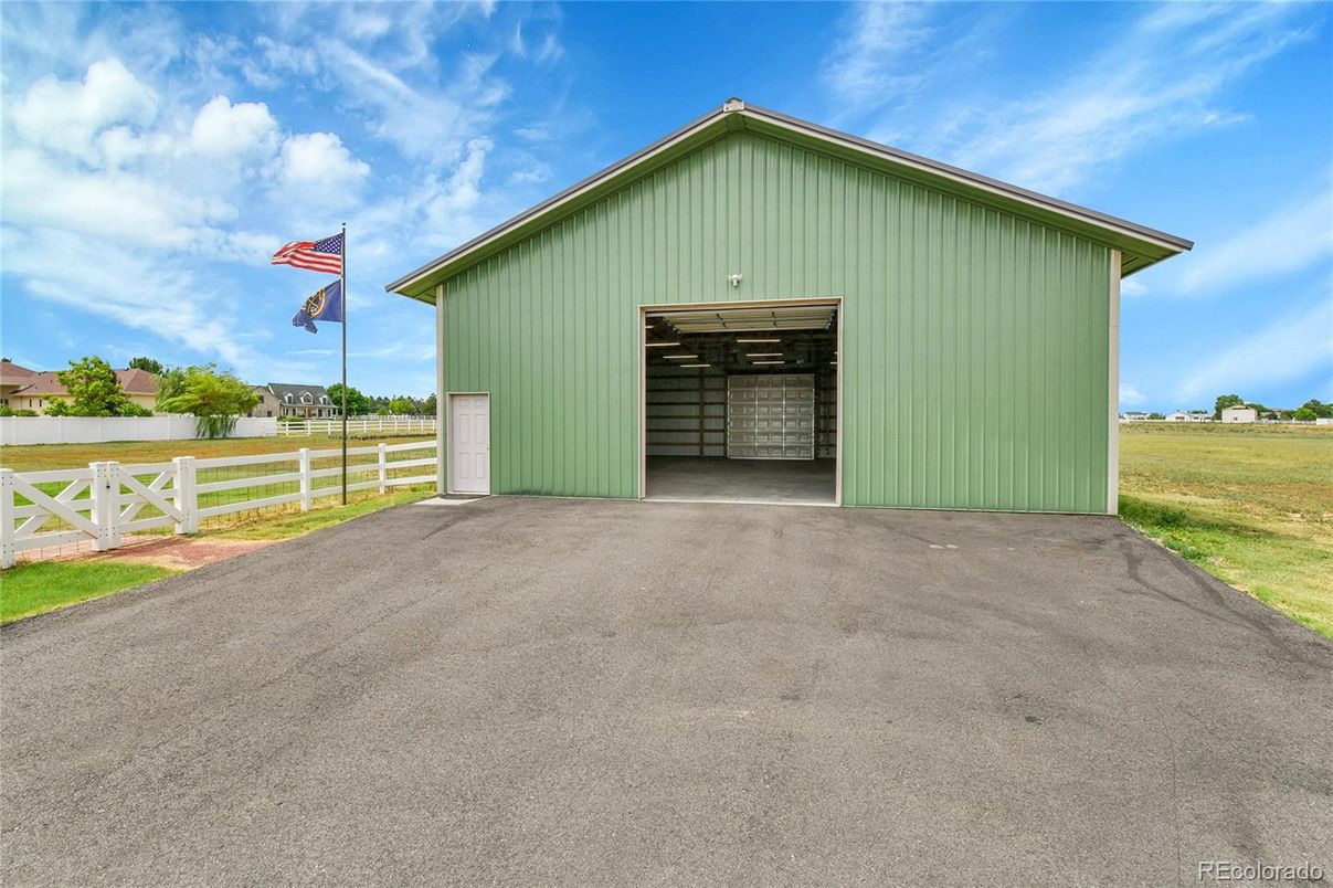 Backyard, Detached Garage, Exterior