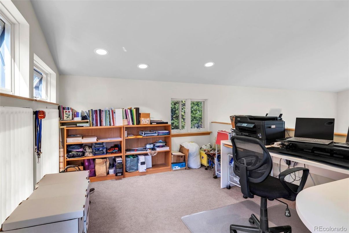 Home Office, Interior, Recessed Lighting