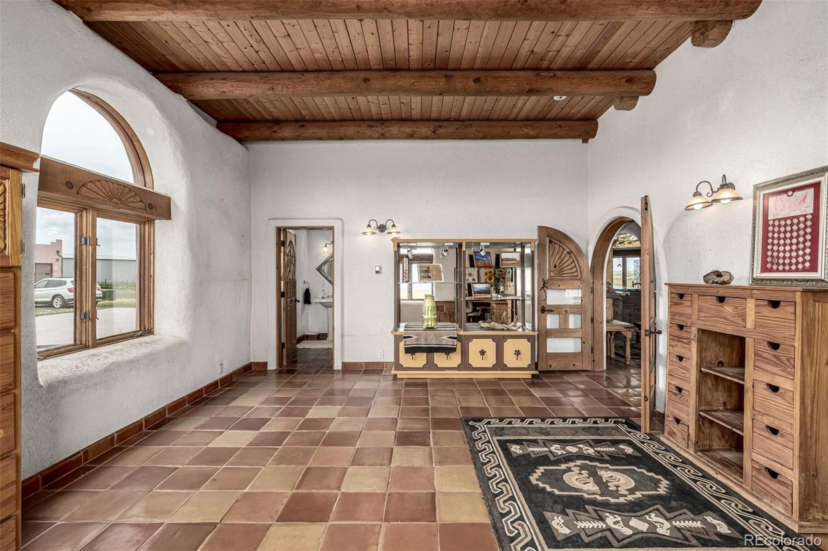 Bathroom, Interior, Wooden Beams, Wooden Ceilings