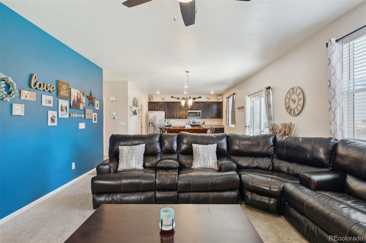 Interior, Kitchen, Living room, Pendant Lights, Stainless Steel Appliances
