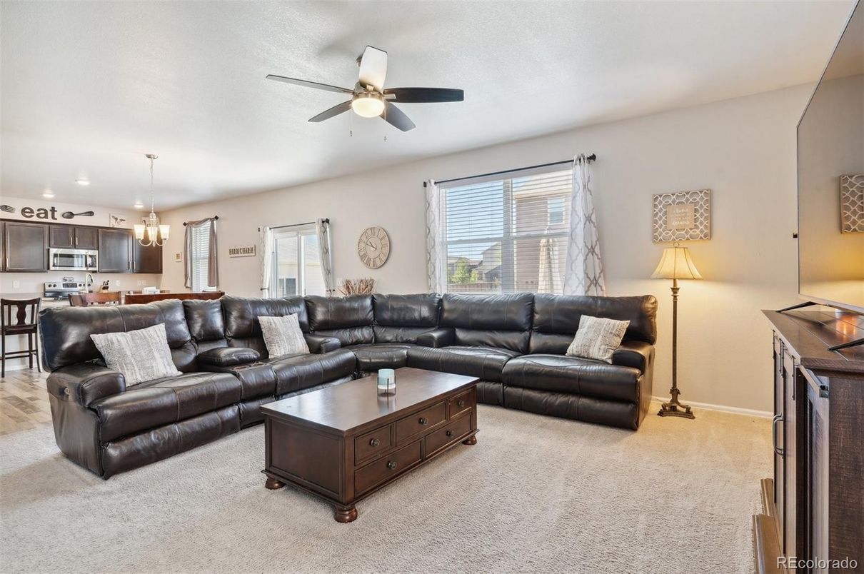 Dining room, Interior, Kitchen, Living room, Pendant Lights