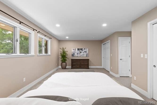 Bedroom, Interior, Recessed Lighting