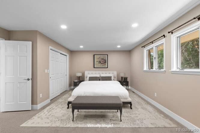 Bedroom, Interior, Recessed Lighting