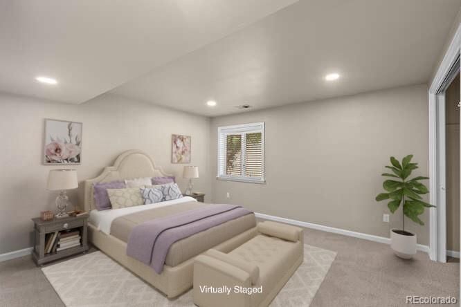 Bedroom, Interior, Recessed Lighting