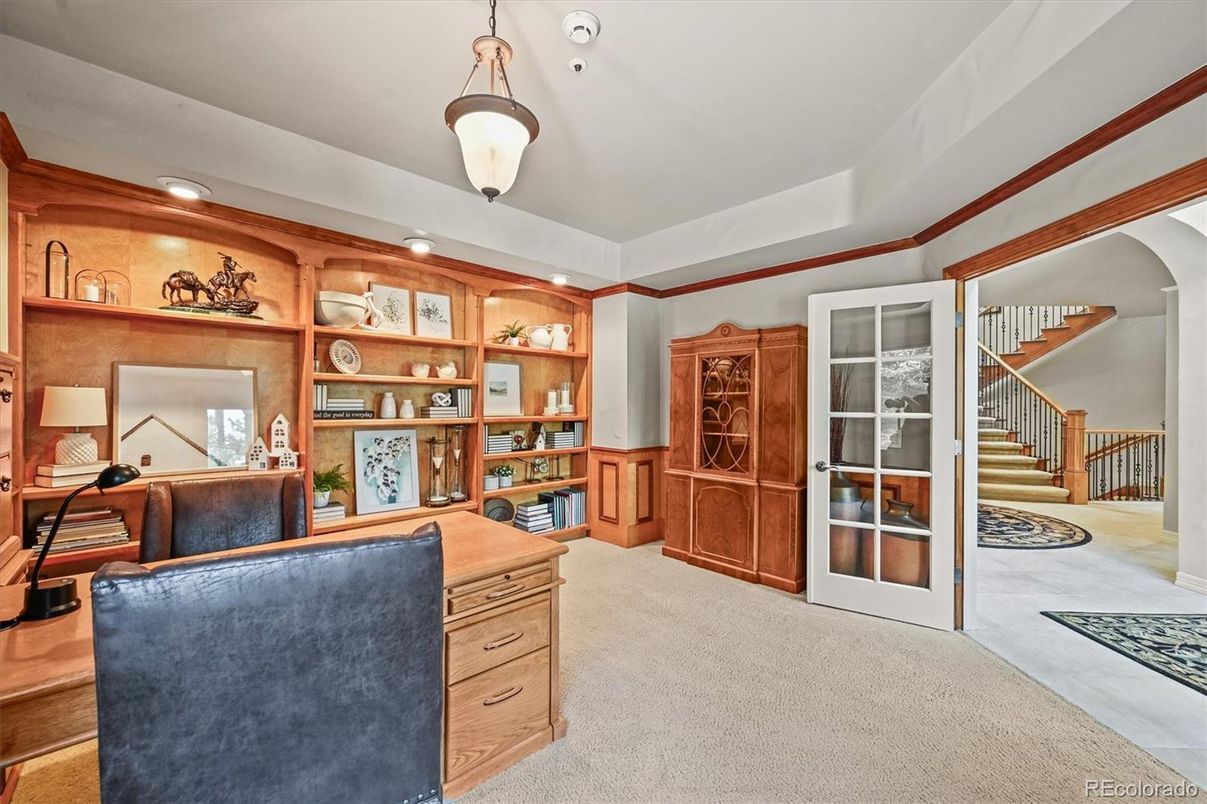Home Office, Interior, Pendant Lights, Recessed Lighting