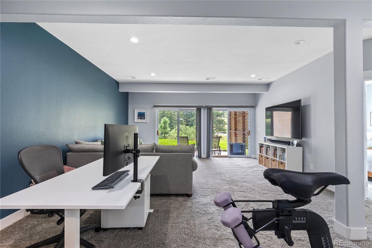 Fitness Equipment, Home Office, Interior, Recessed Lighting