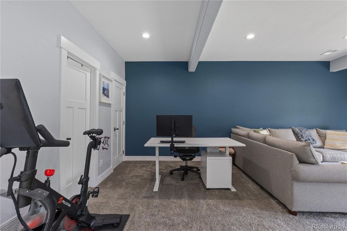 Fitness Equipment, Home Office, Interior, Recessed Lighting