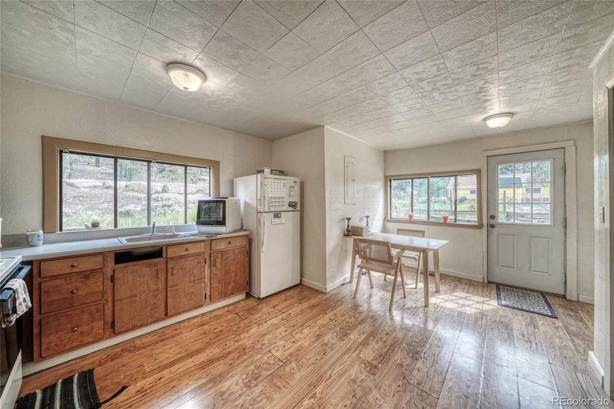 Dining room, Interior, Wood Texture Flooring