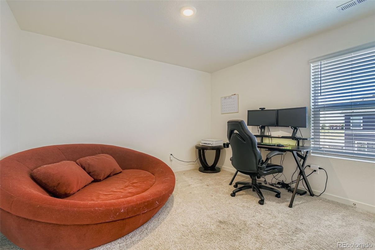 Home Office, Interior, Recessed Lighting