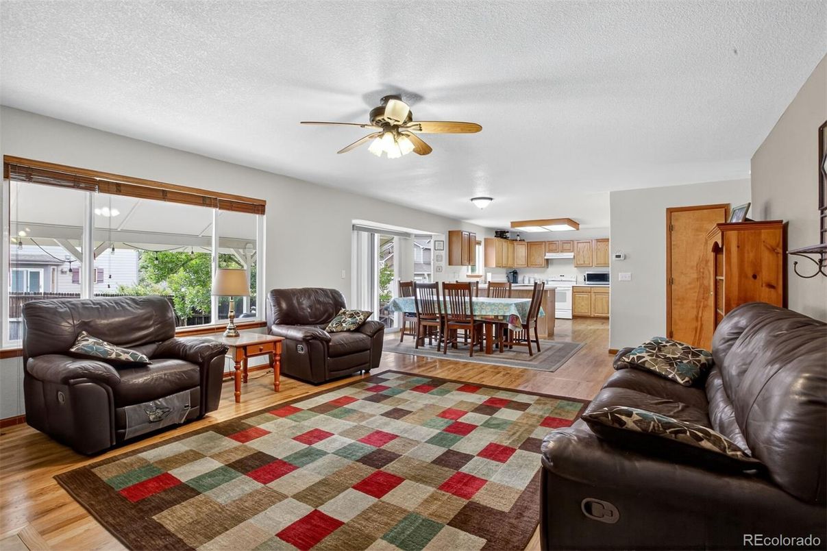 Dining room, Interior, Kitchen, Living room, Wood Texture Flooring
