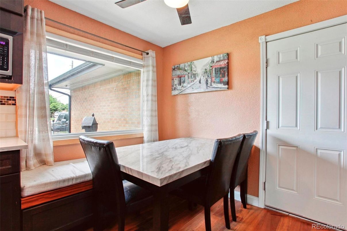 Dining room, Interior, Wood Texture Flooring