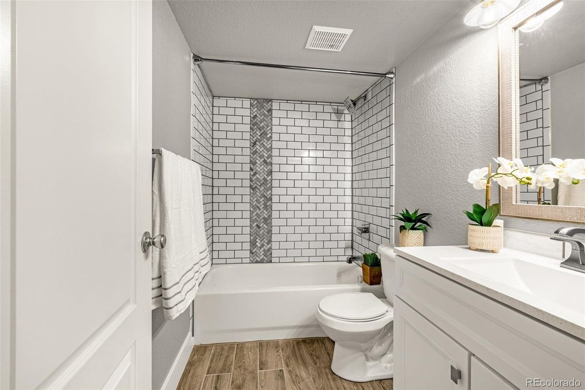 Bathroom, Interior, Wood Texture Flooring