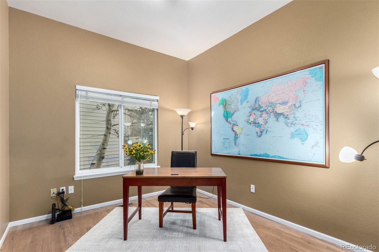 Home Office, Interior, Wood Texture Flooring