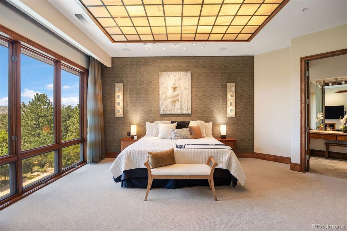 Bedroom, Interior, Recessed Lighting