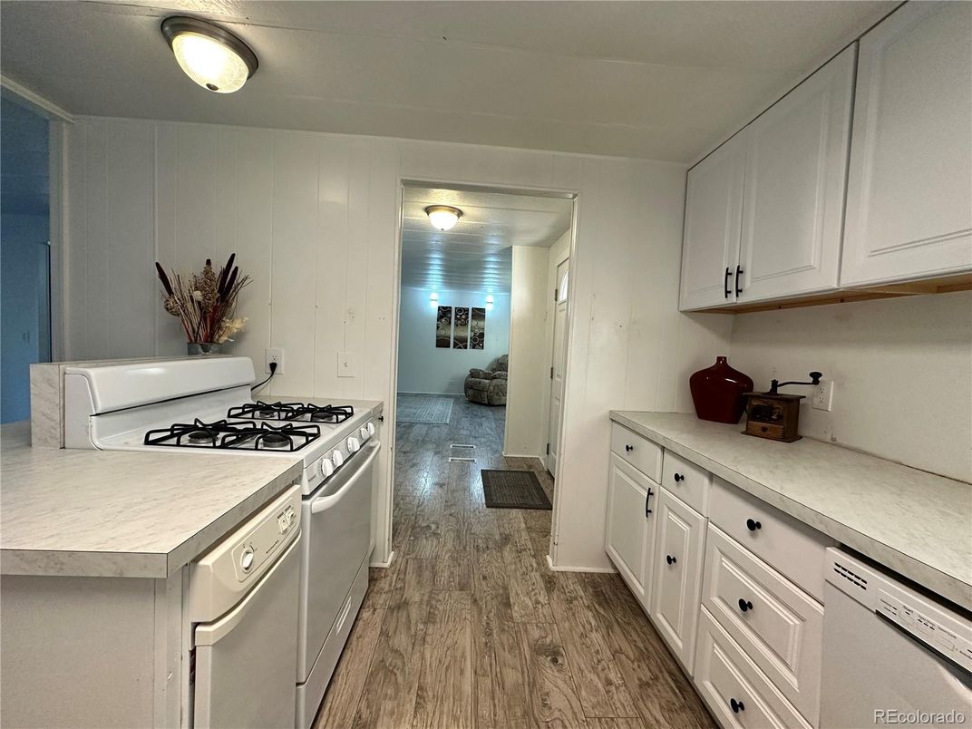 Interior, Kitchen, Wood Texture Flooring