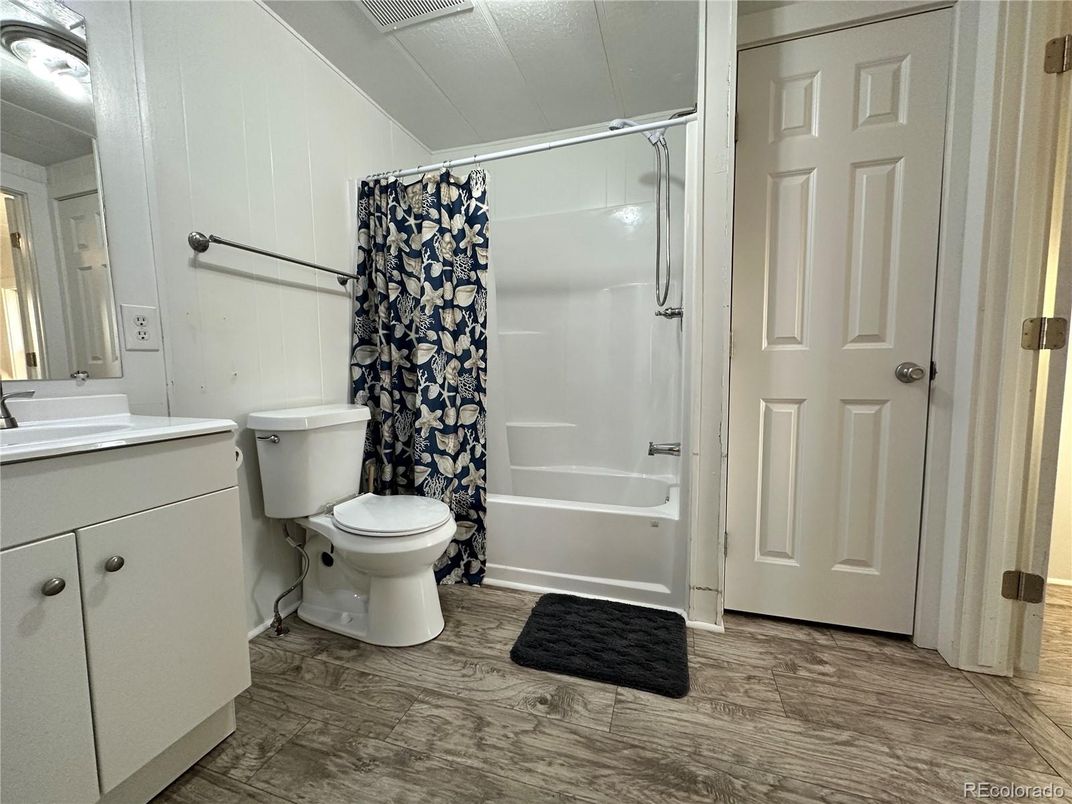 Bathroom, Interior, Wood Texture Flooring